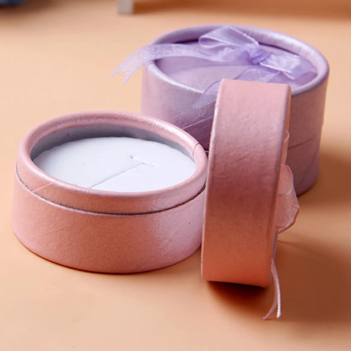 5 шт. картонное круглое Ювелирное кольцо ожерелье серьги Подарочная посылка