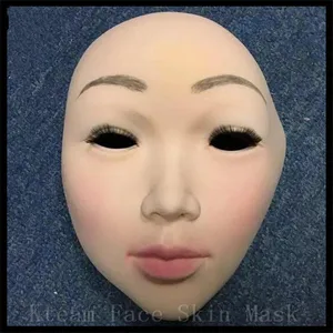 Top Quality Latex Lady Human Mask crossdress female mask realistic silicone party mask Women Cosplay Face Mask For Hot Sale