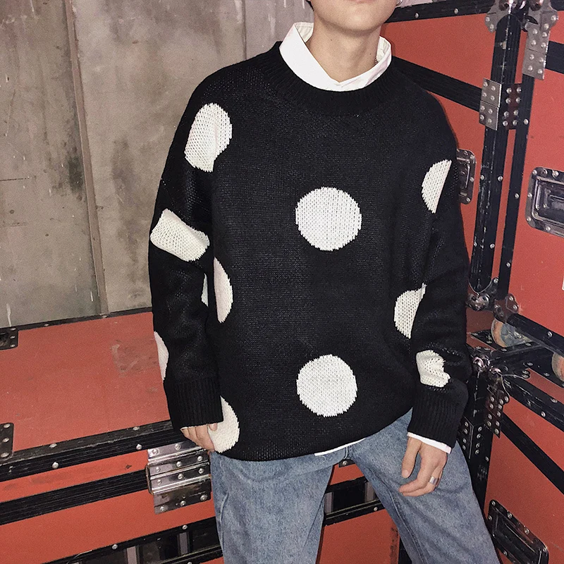 2019 летние новые японские тренды мужской Молодежный в горошек вентилятор с