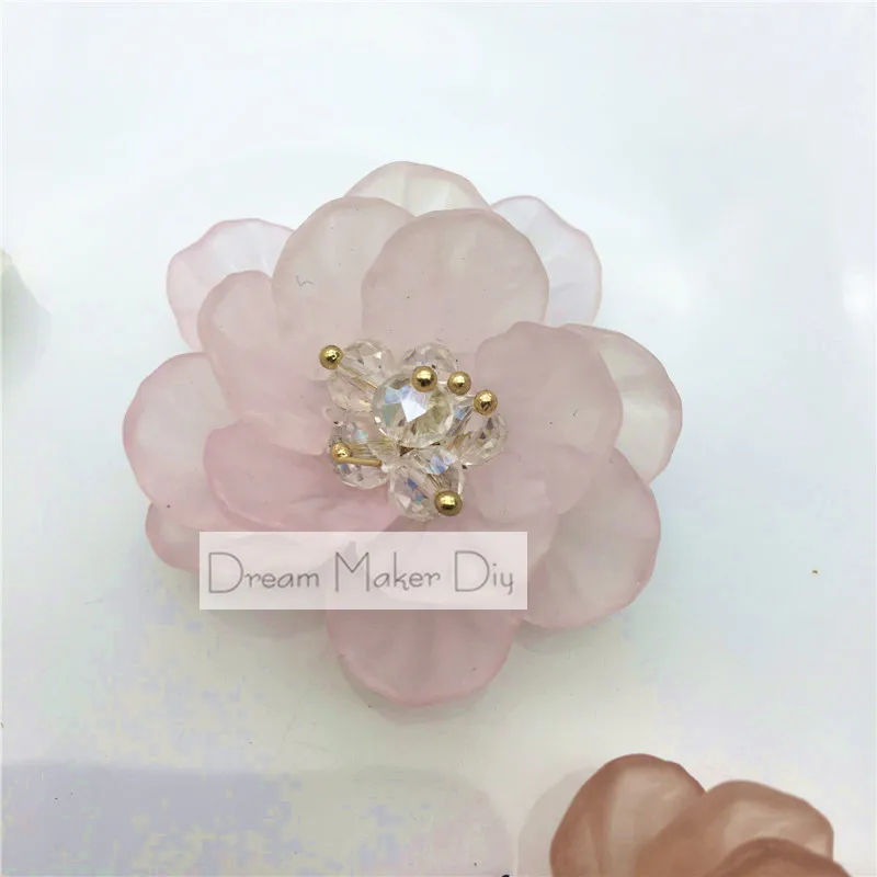 Цветы из смолы с плоской задней стороной 6 шт./лот около 40 мм|rhinestone flower brooch|rhinestone