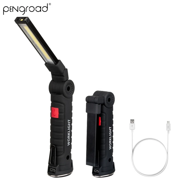 Портативный Рабочий USB Фонарик складной зарядка аварийный светодиодный фонарик