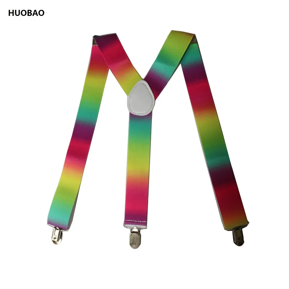 

2019 New Men Adjustable 3.5cm Wide Heavy Duty Y-Back Color Suspenders For Mens