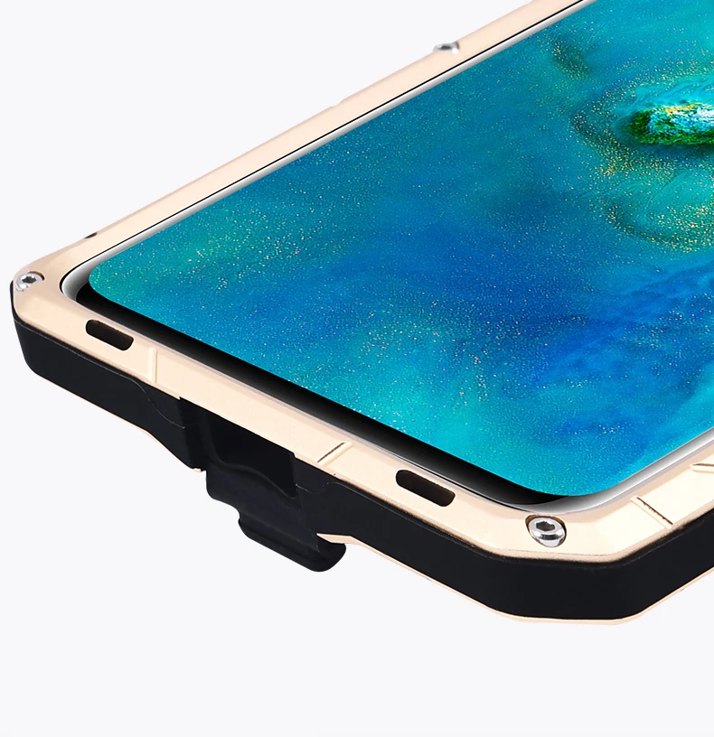 Повседневный водонепроницаемый чехол для huawei mate 20 Pro X роскошный противоударный алюминиевый металлический силиконовый чехол для huawei mate 20/Pro Чехол