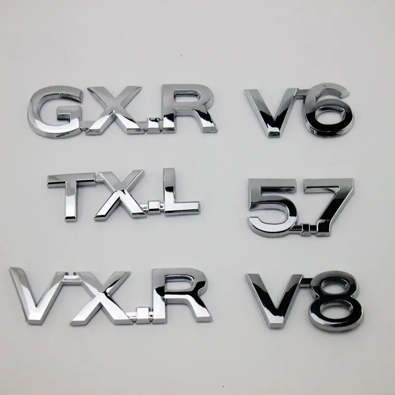 5 шт. ABS TXL VXL GXR VXR VX автомобильный хвост Стайлинг декоративные эмблемы V6 V8 7
