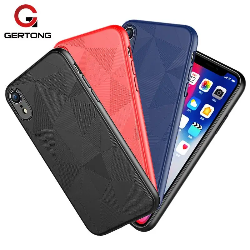 Ультратонкий чехол с геометрическим узором для iPhone XR XS MAX X 8 7 Plus из ТПУ простым
