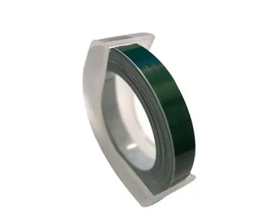Green Dymo 1610 3D машина для тиснения этикеток и лента 6 мм 3 м черный красный синий зеленый этикетки лента - Цвет: Green