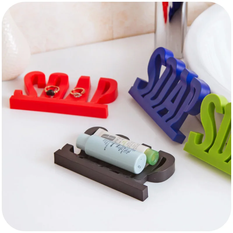 Креативный алфавитный Слив для ванной и мыльница туалетный мягкий толстый | Дом