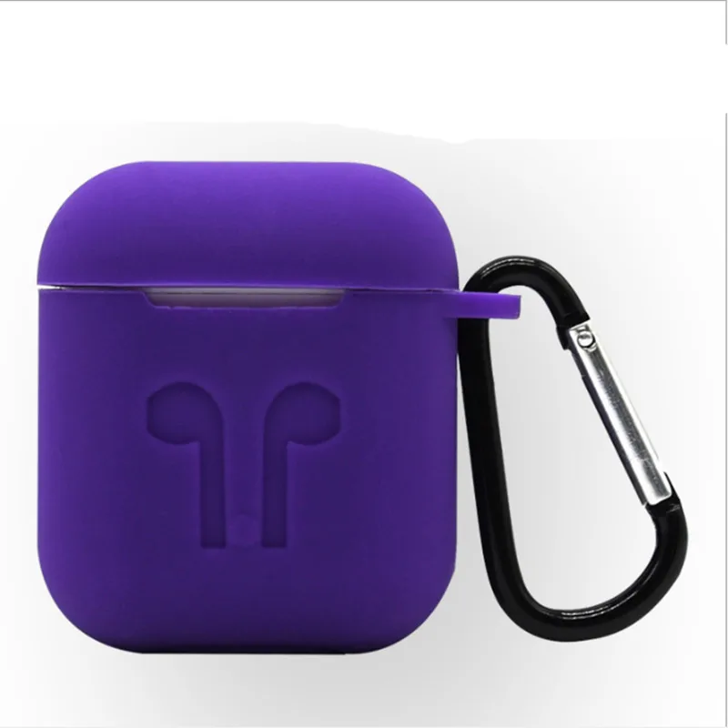 Силиконовые Беспроводной Bluetooth наушники чехол для Apple AirPods Ударостойкой Защитная