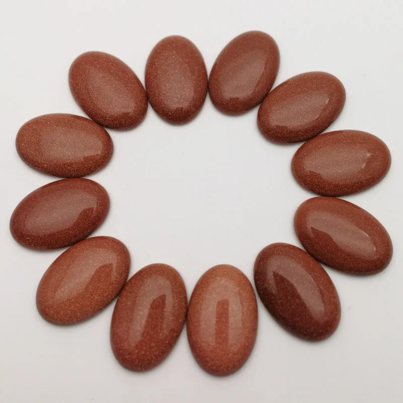 

Оптовая продажа, модные овальные камни 20x30 мм, Подвески, золотой песок, кабошон, без отверстий, бусины 12 шт./лот, бесплатная доставка