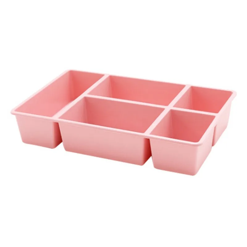 Pink DIY Регулируемый организатор ящик Кухня доска делителя макияж коробка для хранения столовой посуды творческий хранения коробки, футляры - Цвет: Pink