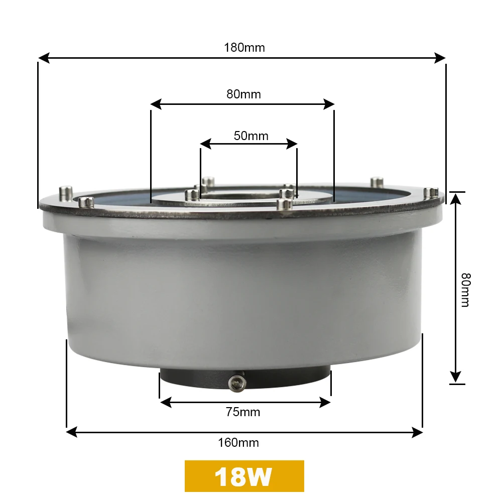 Светодиодный светильник для пруда IP67 водонепроницаемый 6 Вт 12 18 светодиодный