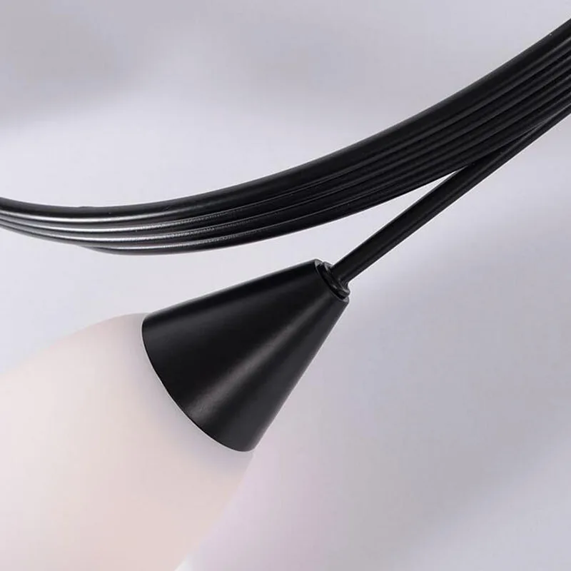 Американская Светодиодная потолочная лампа для спальни кованые железные