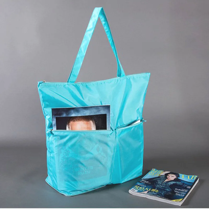 Большая сумка для покупок Foldabel Женская Портативная Сумка тоут многоразовые