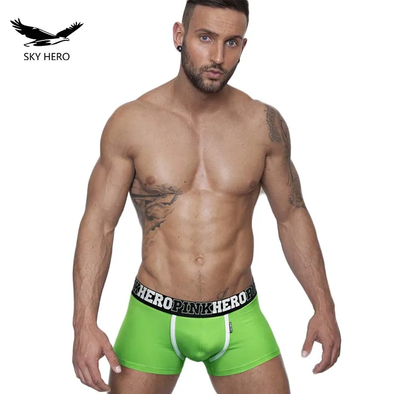 Модные мужское хлопковое нижнее белье для мужчин мужские трусы боксеры cueca