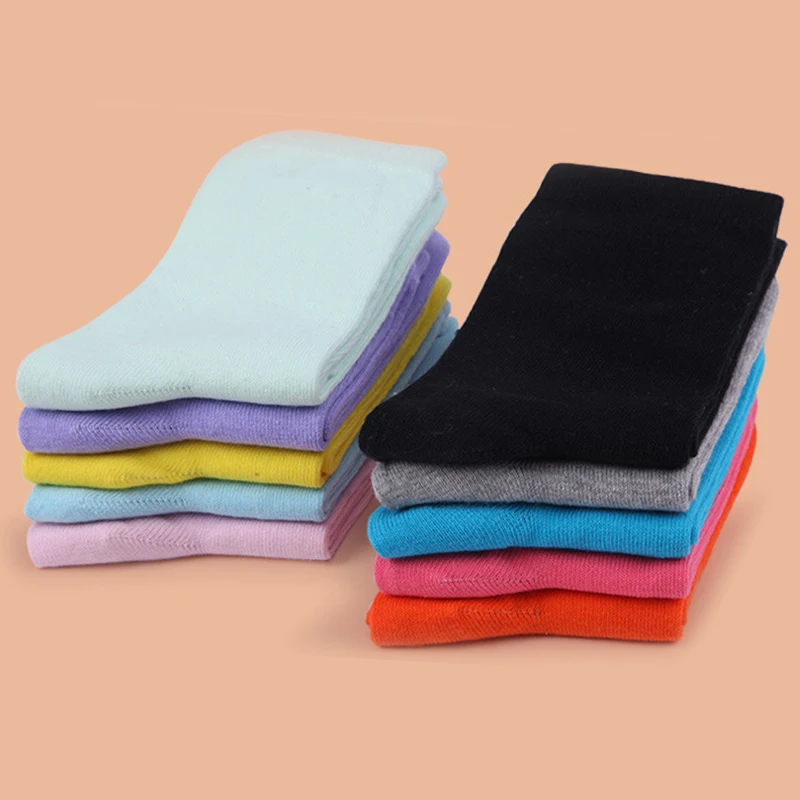 Носки женские однотонные в горошек с ромбовидным принтом | Женская одежда