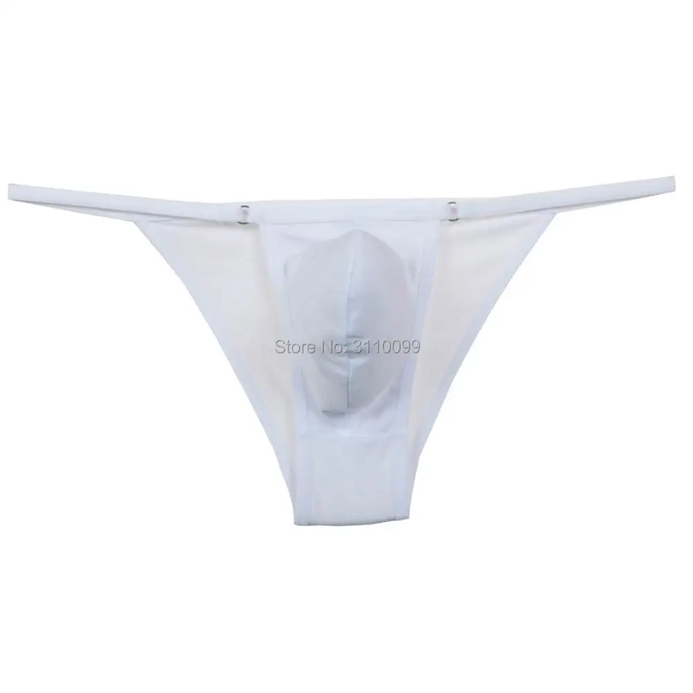 Трусы шорты Мужские гладкие с металлическим кольцом пикантное нижнее белье