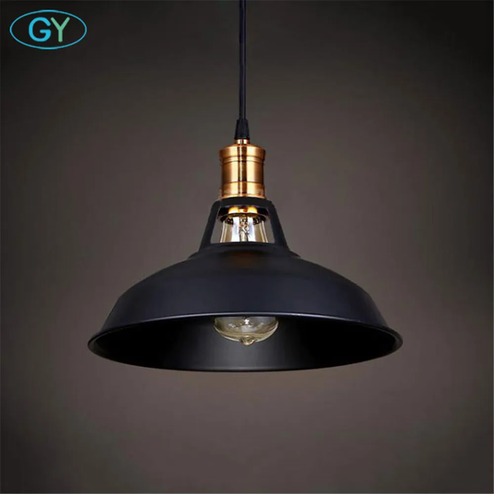 Винтажный открытый подвесной светильник Ретро промышленный металлический кафе