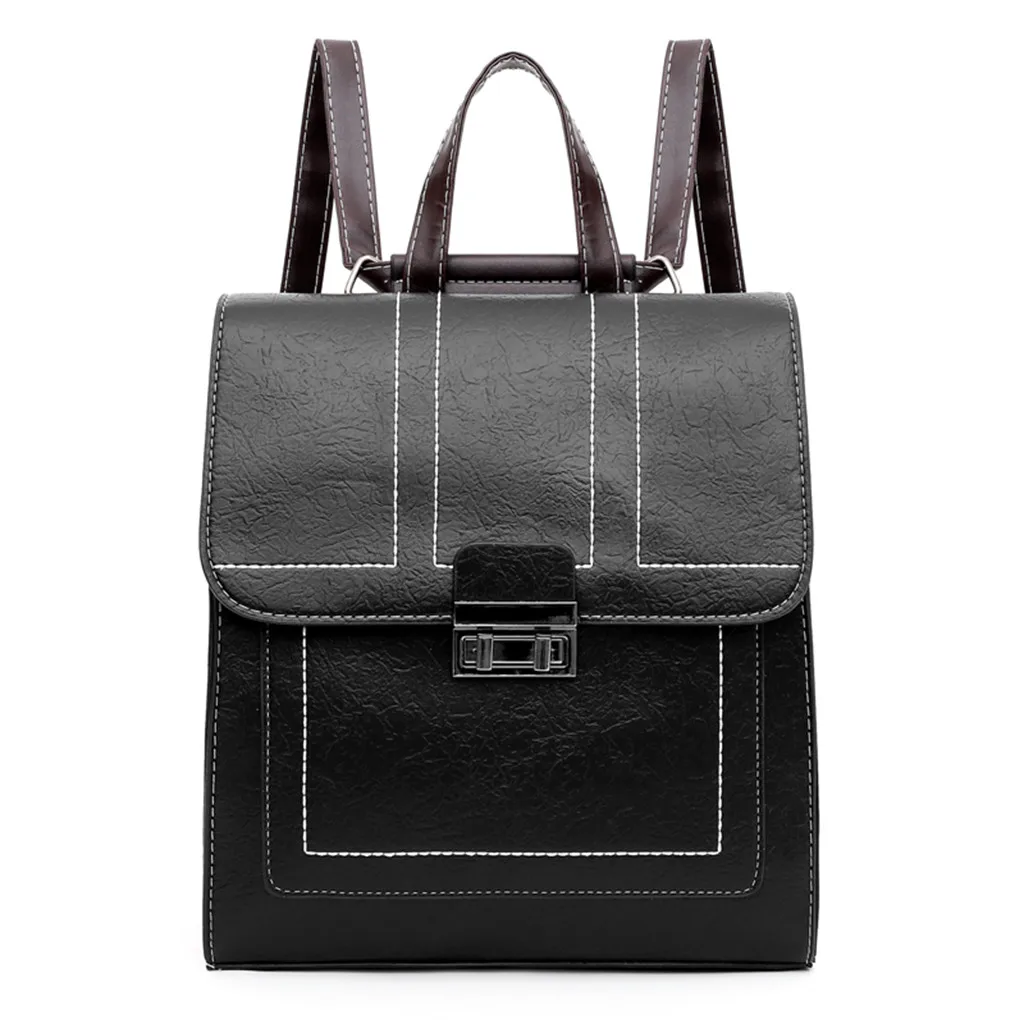 Кожаный рюкзак женская повседневная сумка mochila feminina escolar Женская деловая дикая