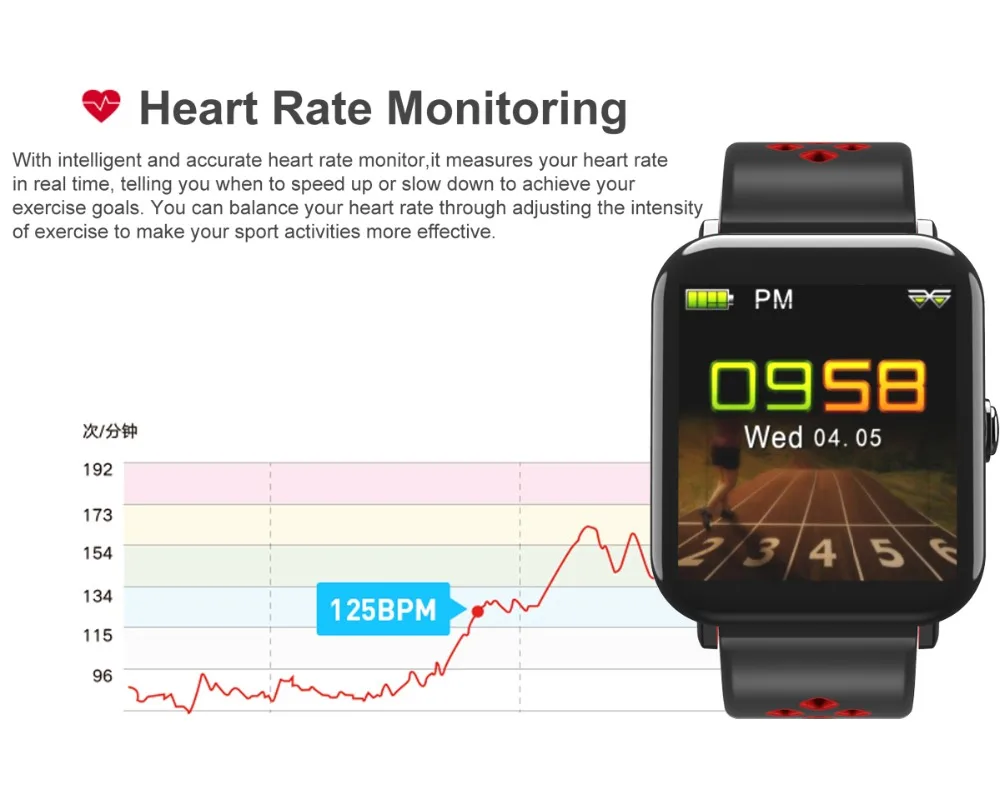 696 Смарт часы DM06 спортивные Smartwatch Ip68 Водонепроницаемый браслет Ui шагомер