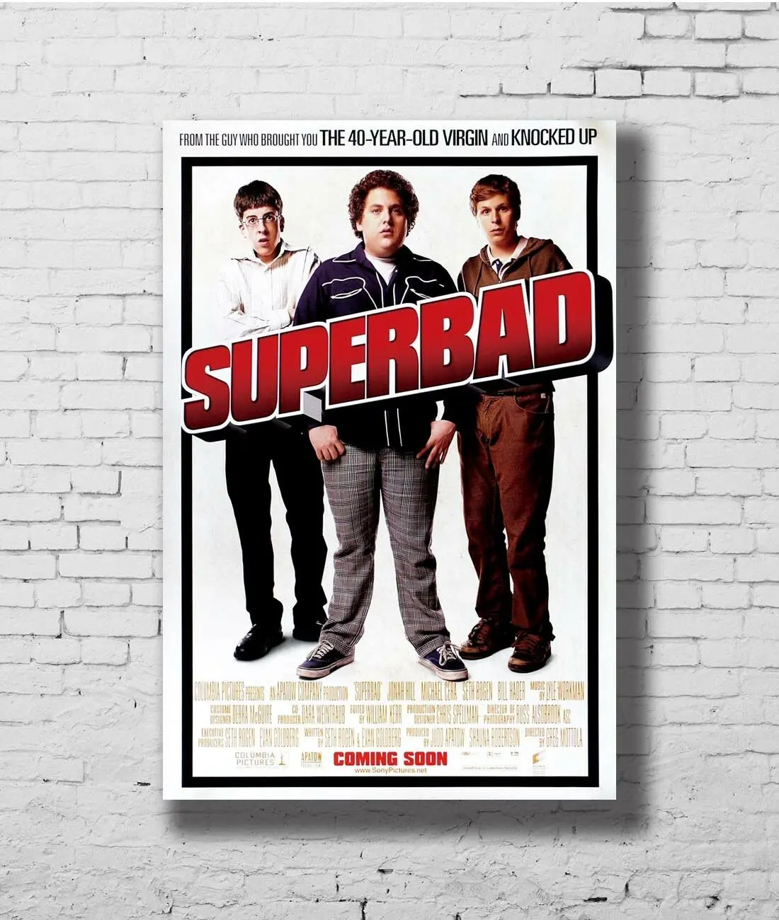 Q0943 постеры и принты 24x36 суперплохой 2007 классический фильм JONAH HILL MICHAEL CERA