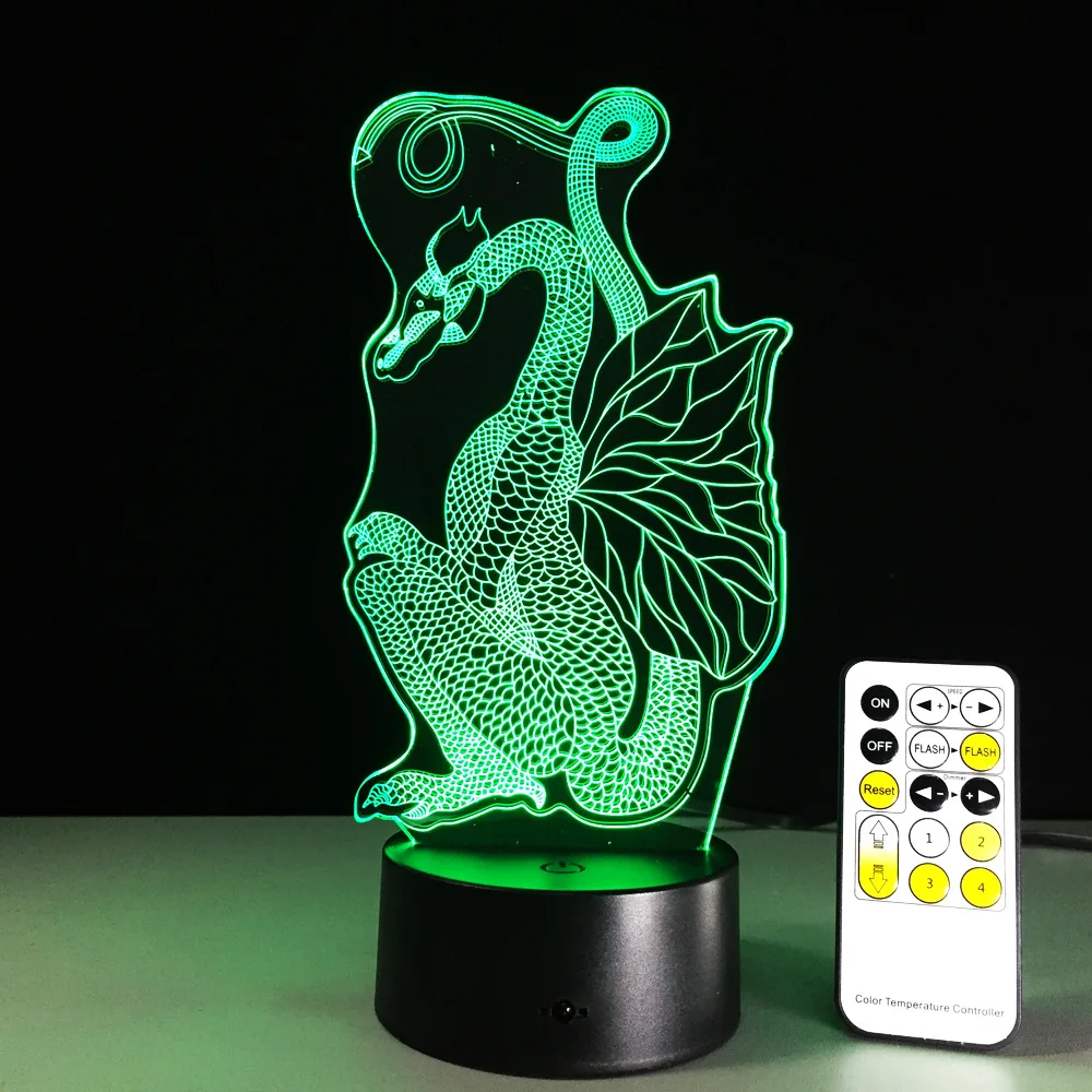 Usb Led 3d светильники Новинка беспроводной акриловый ночник мини светодиодные
