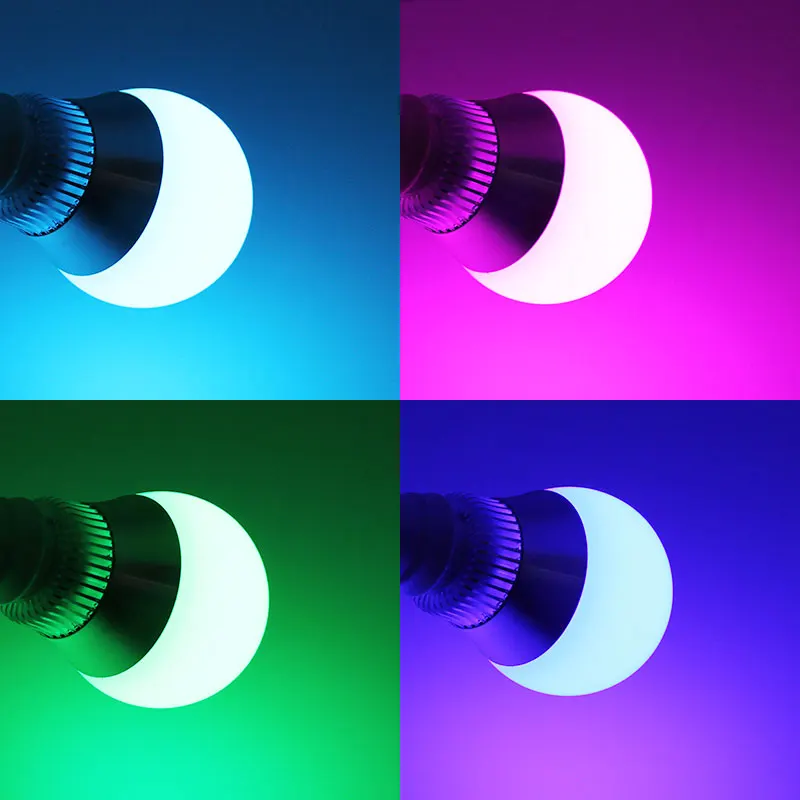 10 Вт E27 RGB светодиодные лампы Лампа прожектор цветные огни 16 видов цветов