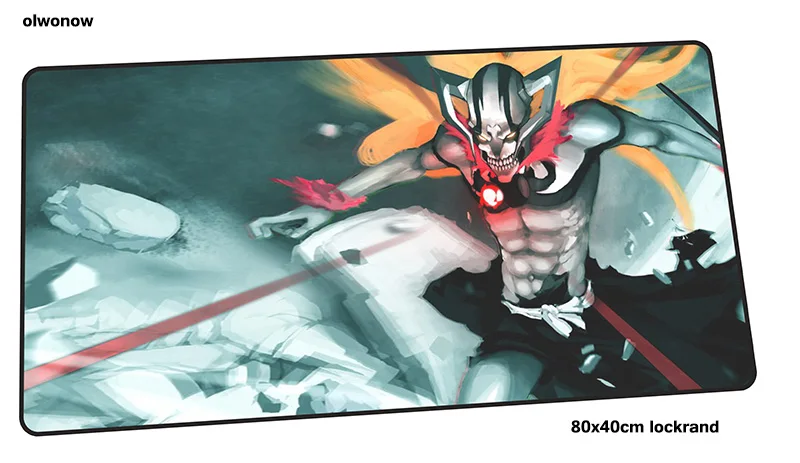 BLEACH Коврик для мыши 80x40 см эстетические коврики для мыши лучший игровой коврик для мыши геймер Инди поп персонализированные коврики для мыши Клавиатура ПК коврик