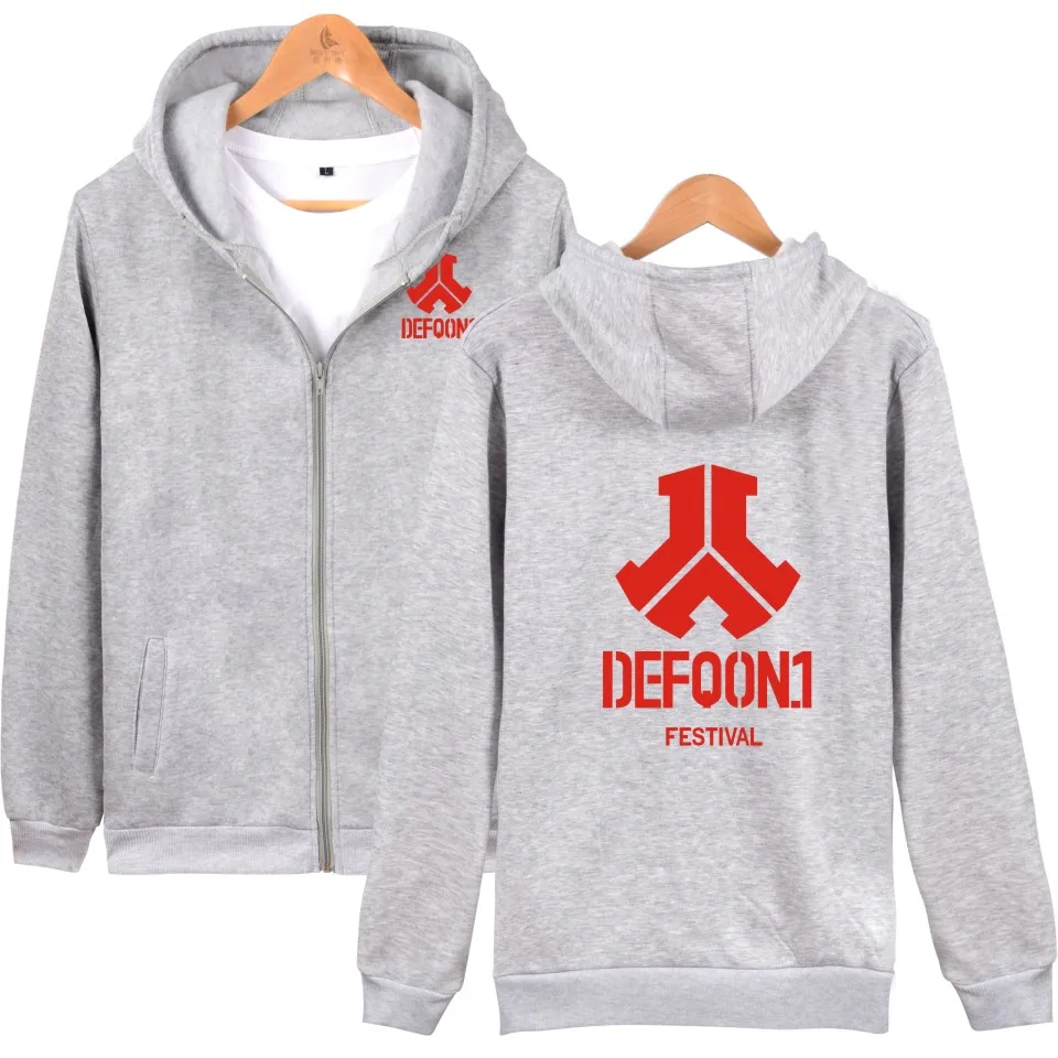 Красный черный бренд Felpa Defqon 1 осень зима толстовки на молнии Одежда Толстовка для