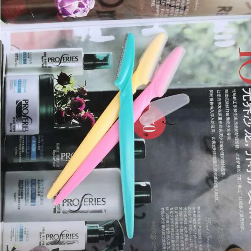 3 шт. Женская бритва для макияжа лица и бровей пространства над губами удаления