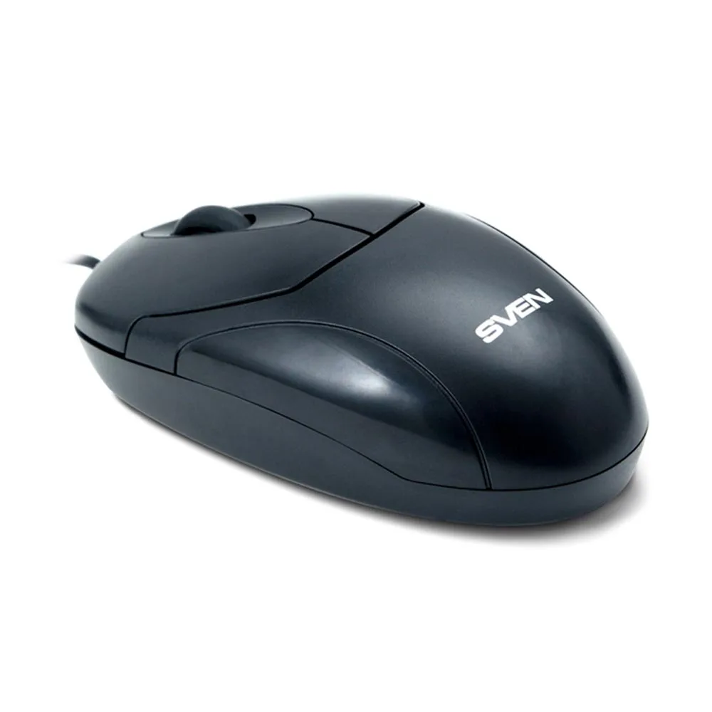 Мышь SVEN RX-111 USB чёрная (2+1кл. 800DPI цвет. картон каб. 1 5м) | Компьютеры и офис