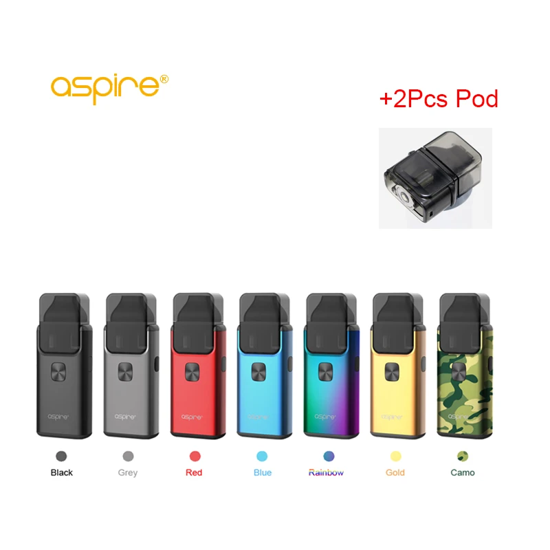Оригинальный Vape Aspire Breeze 2 AIO Pod Комплект с ветерком Встроенный 1000 мАч