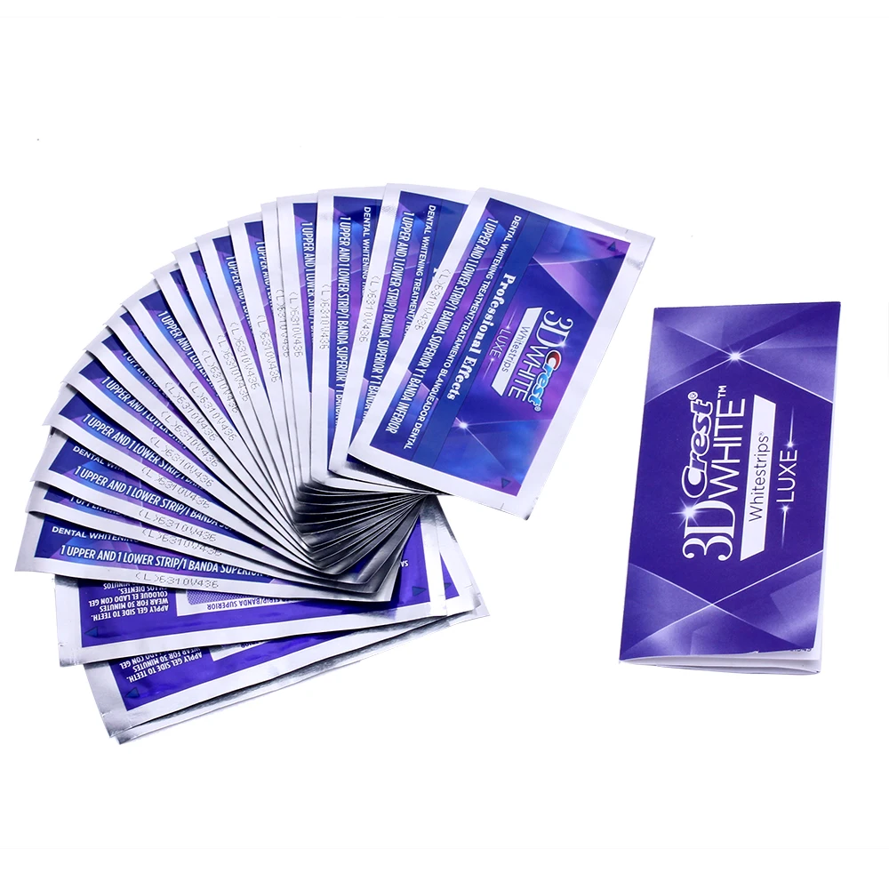 3D Whitestrips Luxe профессиональные эффекты гигиены полости рта Отбеливание зубов Уход