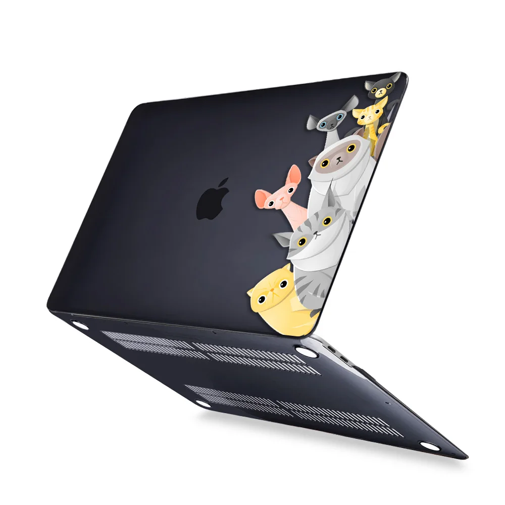 Redlai Симпатичный кот собака чехол для Macbook Air Pro retina 11 12 13 15 16 дюймов с сенсорной панелью Air 13 A1932 A1466 чехол для ноутбука