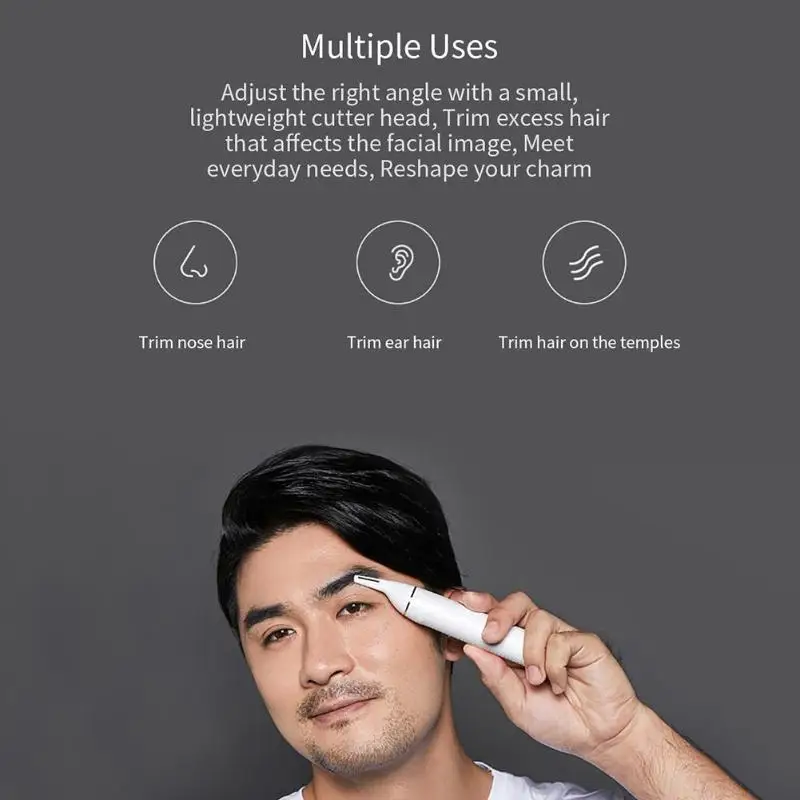 Xiaomiyoupin NI SOOCAS электробритва для удаления волос в носу триммер водонепроницаемый