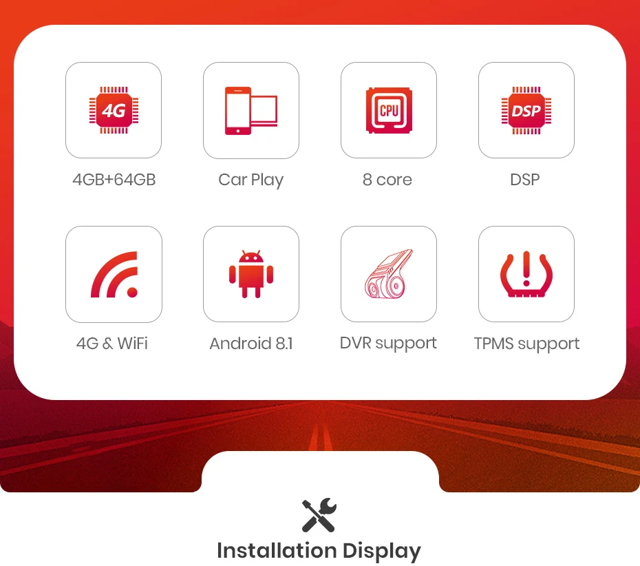 AWESAFE 2 Din 9 ''дюймовый Android 8,1 4+ 64G Автомобильный Радио плеер автомобильная аудио поддержка камеры заднего вида для KIA Cee 'd CEED 2012- no DVD