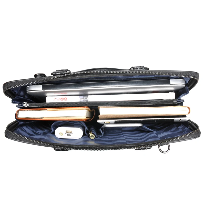 Портфель мужской под крокодиловую кожу из натуральной кожи|Мужские портфели| |
