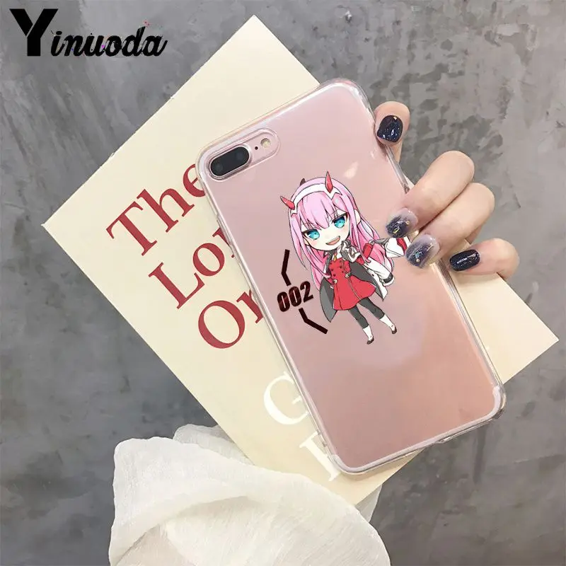 Yinuoda дорогой в FRANXX ZERO два клиента высококачественный чехол для телефона iPhone 8 7 6 6S