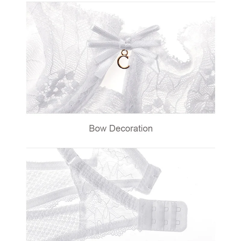 Женский бюстгальтер VVUES бесшовный ультратонкий кружевной прозрачный с