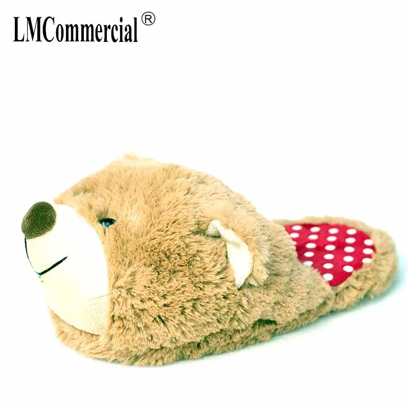 women winter slippers Custom slippers Home House Slippers Children indoor bear Lovers Warm Woman Slippers Plush Shoes
