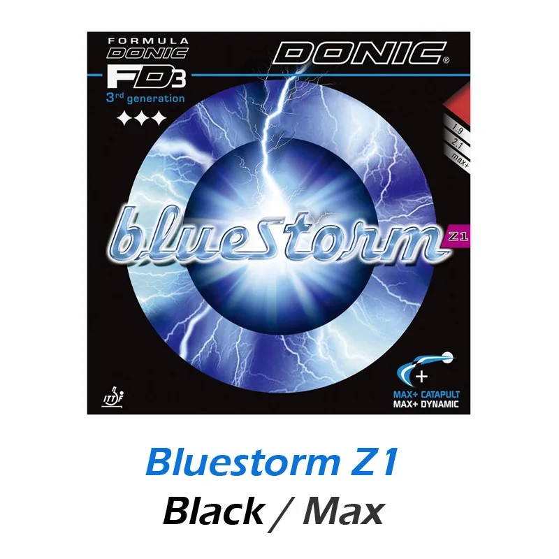 DONIC BLUESTORM(BlueStorm Z1/Z2/Z3) резиновая губка для настольного тенниса для пинг-понга Tenis De Mesa - Цвет: BLUESTORM Z1 Black