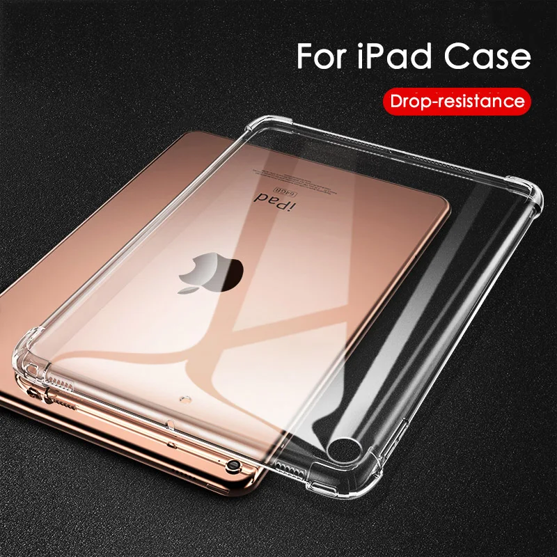Чехол для iPad 2018 2017 9 7 чехол Pro 10 5 Air mini 1 2 3 4 прозрачный силиконовый ударопрочный из
