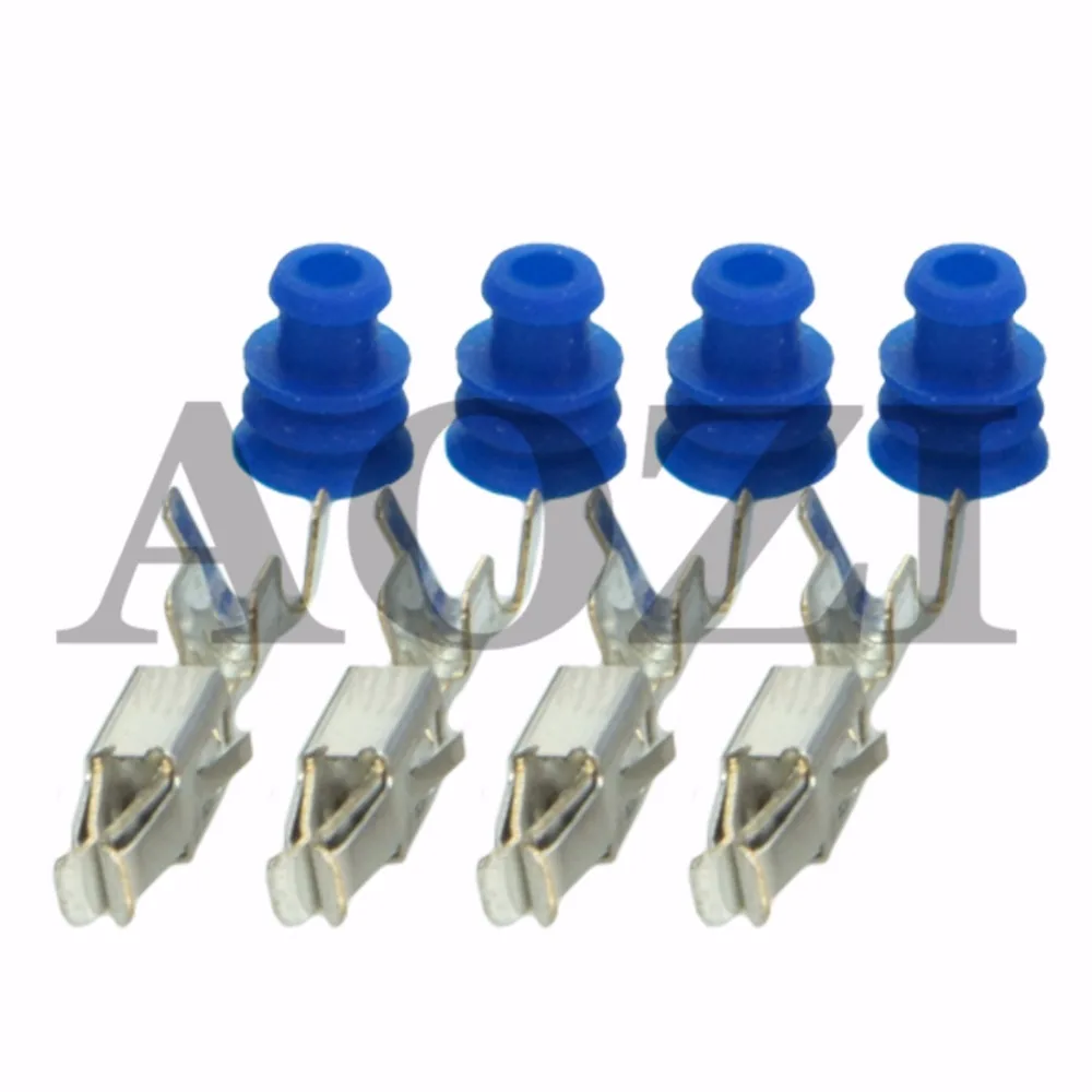 10 комплектов Авто гнездо проводка водонепроницаемый пластик 4 штыревый разъем с 3