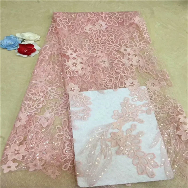 Новинка 2019 французская сетчатая кружевная ткань Цветочная африканская