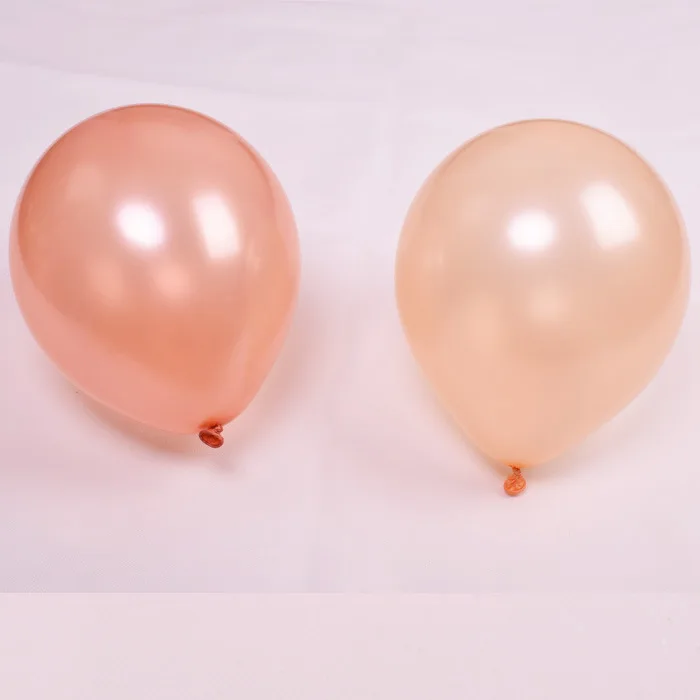Rose Gold Latex Balloon 10 Inch Pearl Balloon Champagne Cross Border Party Decoration
