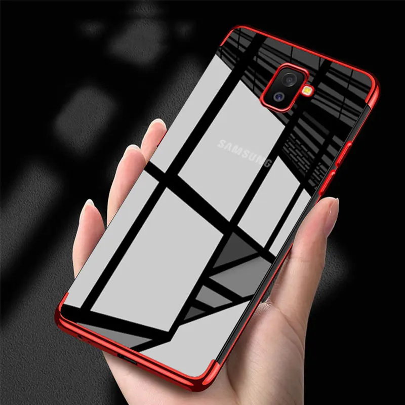 Case For Samsung Galaxy A7 2018 Cases Silicone Plated Fundas A5 2017 A6 A8 Plus A9 A730 A750 A530 2016 Cover |