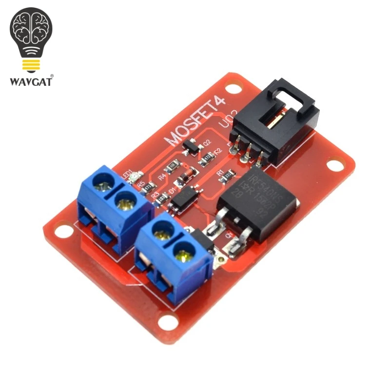 WAVGAT 1 канал Route MOSFET Кнопка IRF540 + модуль переключения для Arduino.|button switch module|mosfet modulemodule