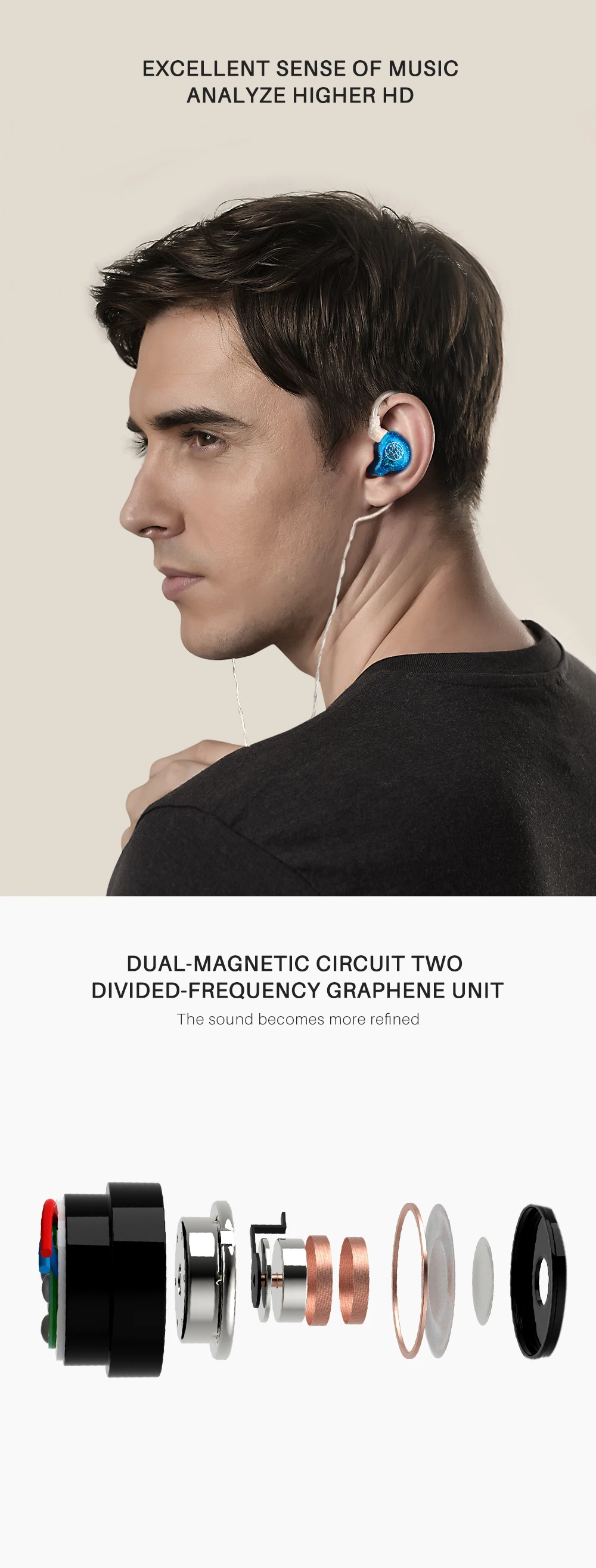 TFZ T1SM наушники с шумоподавлением с микрофоном Проводные SuperBass Hifi монитор Музыка Dj наушники Hands Free наушники