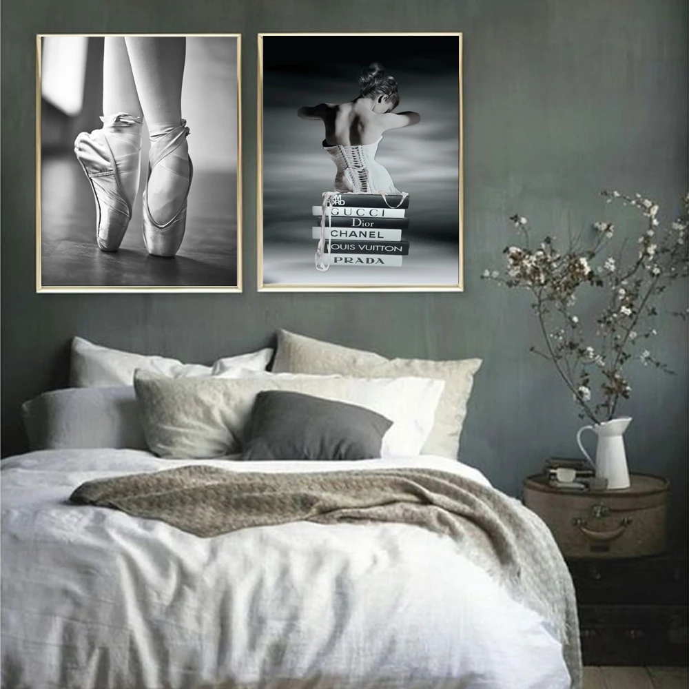 Картина на холсте в скандинавском стиле Декор для дома книга модный Парижский