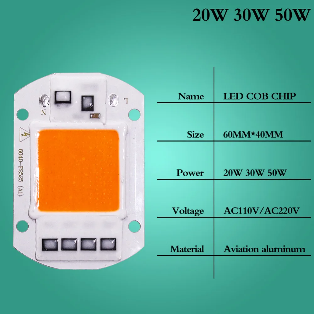 Cob полный спектр Led светать чип лампа DIY 110V 220V Крытый сад Гидропоника завод