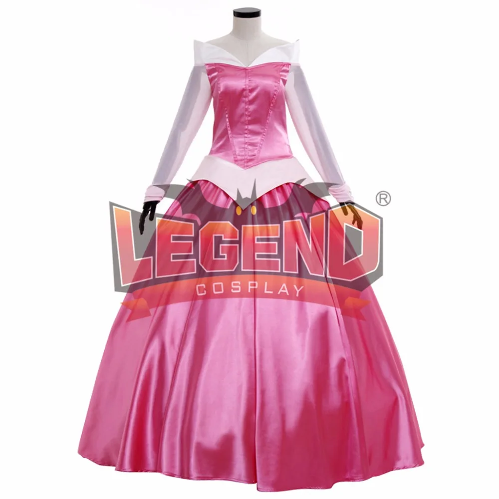 Розовое платье Aurora бальное для взрослых с накидкой сделанный на заказ костюм